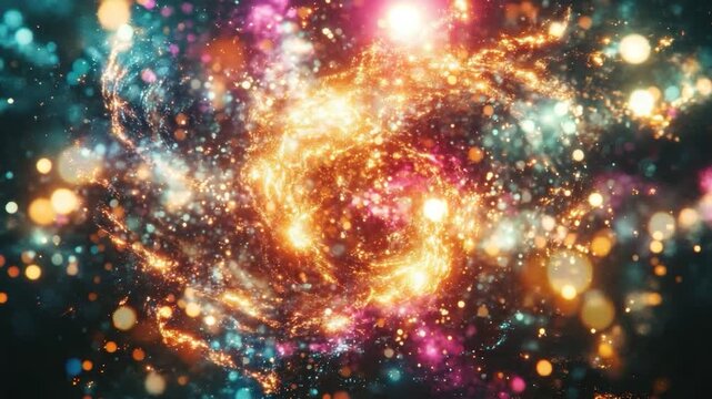 Abstract swirling lightscape