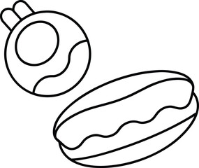 floating pool toys line art