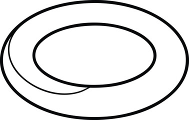 inflatable beach ring line art
