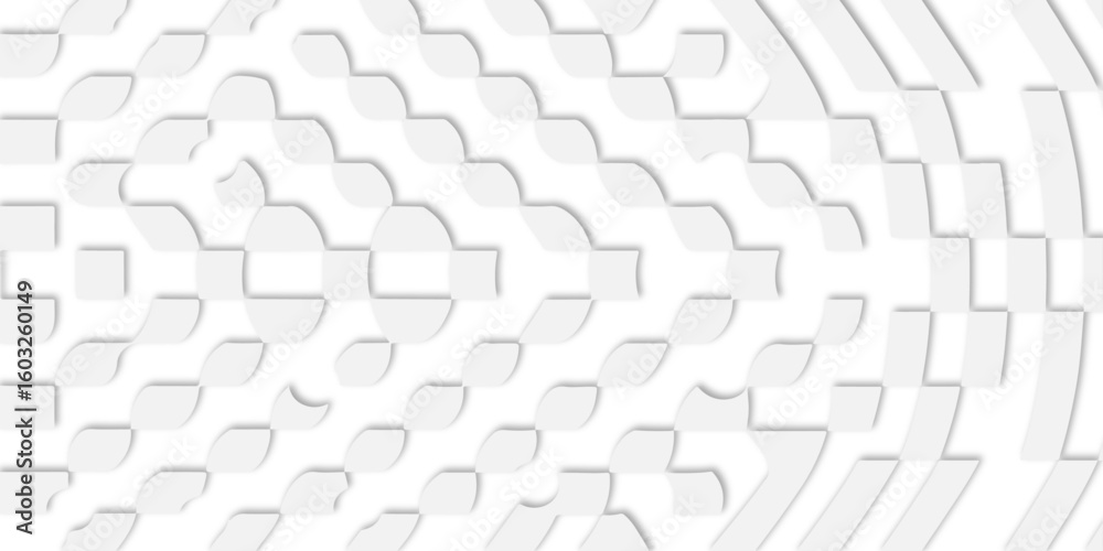 Aufkleber Abstract white background with geometric shapes creating a textured and modern visual pattern.