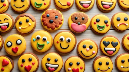 Obraz premium Emoji Cookies