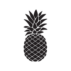 pineapple vector illustration icon silhouette symbol