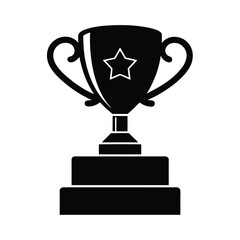Silhouette Sports and Award Icons – Trophies, Athletes, Podiums, Medals, and Ribbons 
