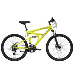 Fototapeta premium 3D yellow mountain bike isolated on a white background