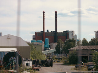 View of an industrial area