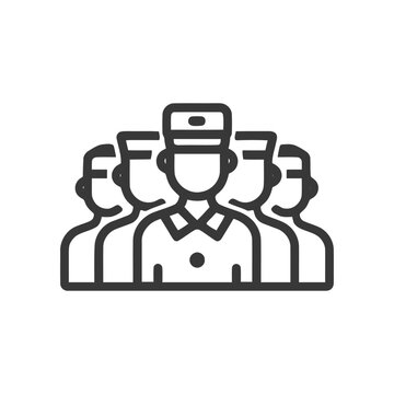 group of people in uniform clip art preview