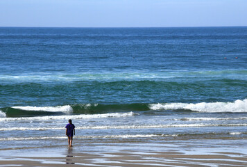 Barefoot Exploring at Cape Lookout State Park Beach