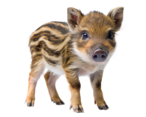 wild boar  isolated on white background. PNG Transparent file type with high definition quality And vibrant color grading Available.