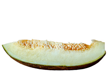 Fresh sliced melon, closeup.