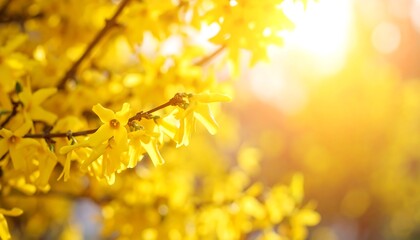 Obraz premium Spring blossoms in sunlight