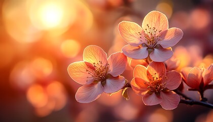 Spring Blossoms Sunrise. (1)