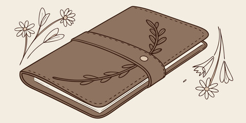 brown leather wallet
