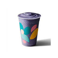 Refreshing Blueberry Smoothie in a Colorful Cup