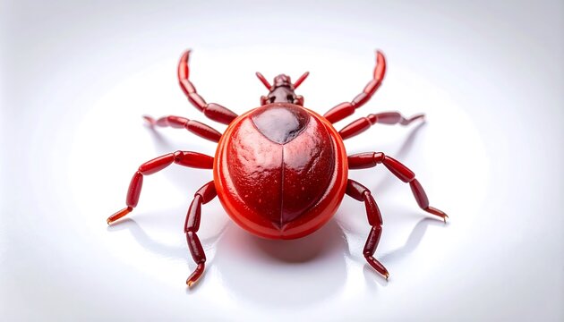 Close-up of a red tick