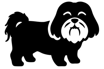 Shih Tzu Dog Silhouette animal