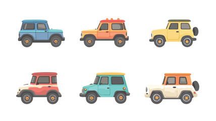 Fototapeta premium Mini Toy Car Icon for Kids Road Transport Play