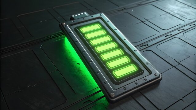 Futuristic Battery Power Indicator