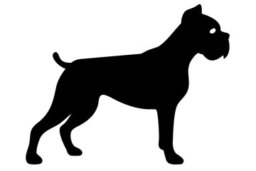 Mini Boxer Dog Silhouette puppy animal