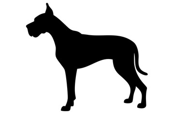 Black Great Dane Dog Silhouette animal