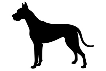 Tan Great Dane Dog Silhouette animal