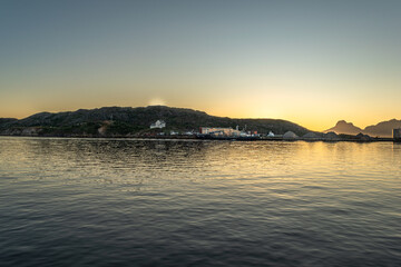 Bodø, la città norvegese a nord del circolo polare artico, tra il Vestfjorden e il Saltjorden