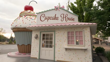 Cupcake House Building Exterior