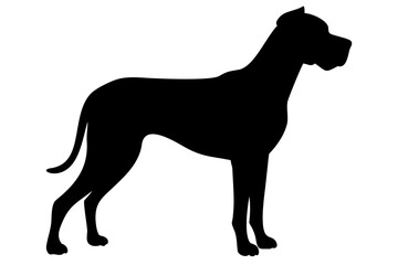 Brown Great Dane Dog Silhouette animal silhouette canine