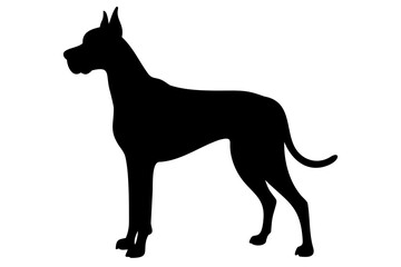 Tan Great Dane Dog Silhouette animal