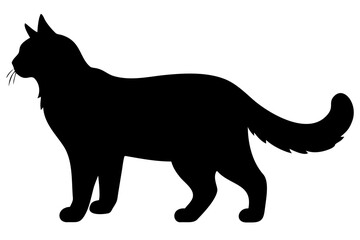 Brown Maine Coon Cat Silhouette animal silhouette domestic cat