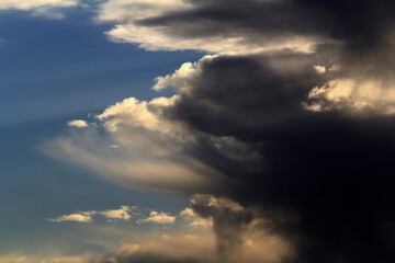 Altocumulus clouds