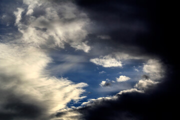 Altocumulus clouds