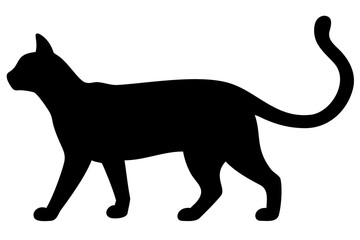 Tan Bengal Cat Silhouette feline animal