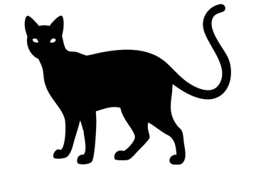 Tan Siamese Cat Silhouette animal silhouette pet silhouette