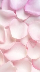 Pile of Delicate Pink Rose Petals Showing Soft Floral Texture and Romantic Feel