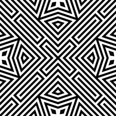 Seamless pattern. Stars, kites, diamonds ornament. Geometrical backdrop. Abstract background. Ethnic motif. Geometric figures wallpaper. Digital paper. Ethnical textile print. Web design