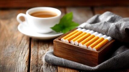 Ri Ben Wen Hua tooCha noShi Jian He Shi noFeng Jing Japanese tea time