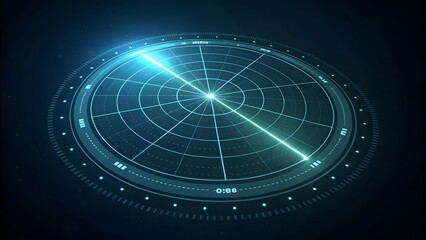Futuristic Radar Interface