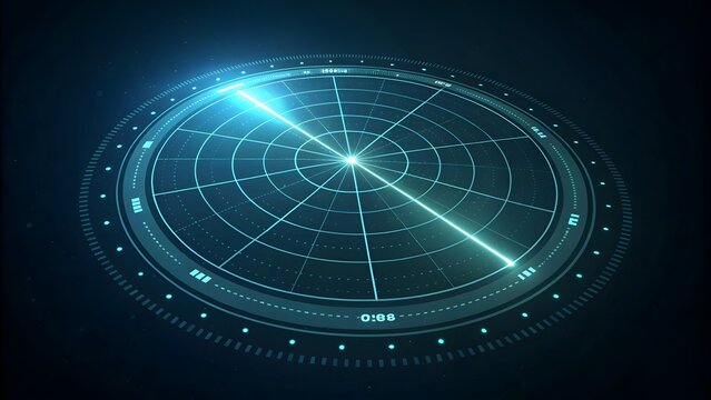 Futuristic Radar Interface