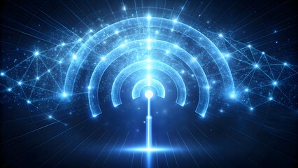Obraz premium Abstract Wireless Network Signal