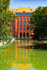 Gothic facade of the old Red Townhall in Szczecin, Poland © Maryna Konoplytska