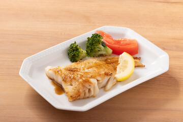 真鱈　バター醤油焼き