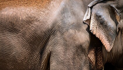 a closeup of an asian elephant s skin ideal for use as a background