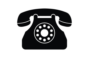 text telephone  tty  vector icon silhouette illust