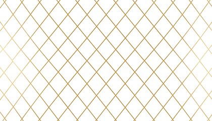 Abstract geometric pattern of intersecting gold lines on white