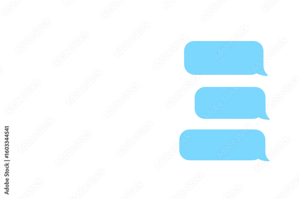 Fototapete message bubbles for messenger chat. vector smartphone chat bubbles. blank speech bubbles for text. s