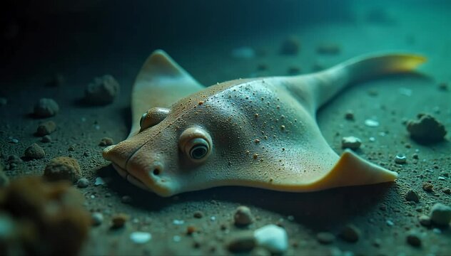 Stingray drinking through spiracles and gills