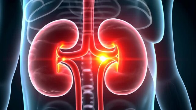 pain kidney, organ dysfunction, infection symptoms. Medical anatomy. Nephrons filter blood efficiently. Bacterial invasion triggers inflammation response. Renal structure aids waste elimination.