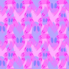 Halloween ghost seamless cute cartoon pattern for wrapping paper and fabrics