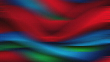 Abstract swirls of red blue and green with textured effect