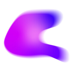 Organic Abstract Gradient Shape in Vibrant Purple and Blue Hues